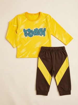 Bear B - Baby Blended Shirt with Hosiery Trouser