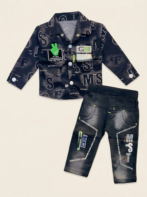 Mistic - Baby Stylish Shirt & Jeans Set